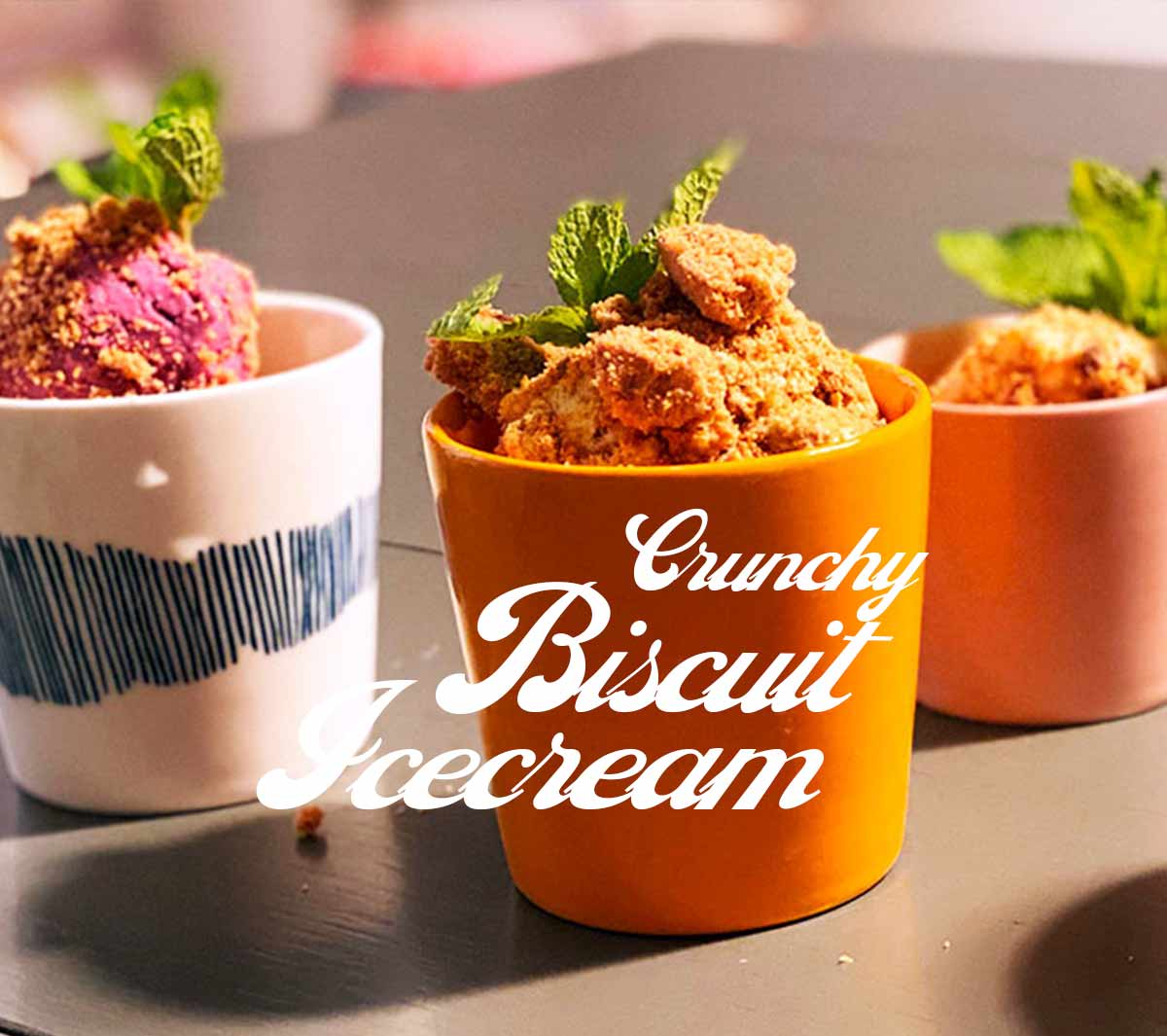 Crunchy Biscuit Ice-cream