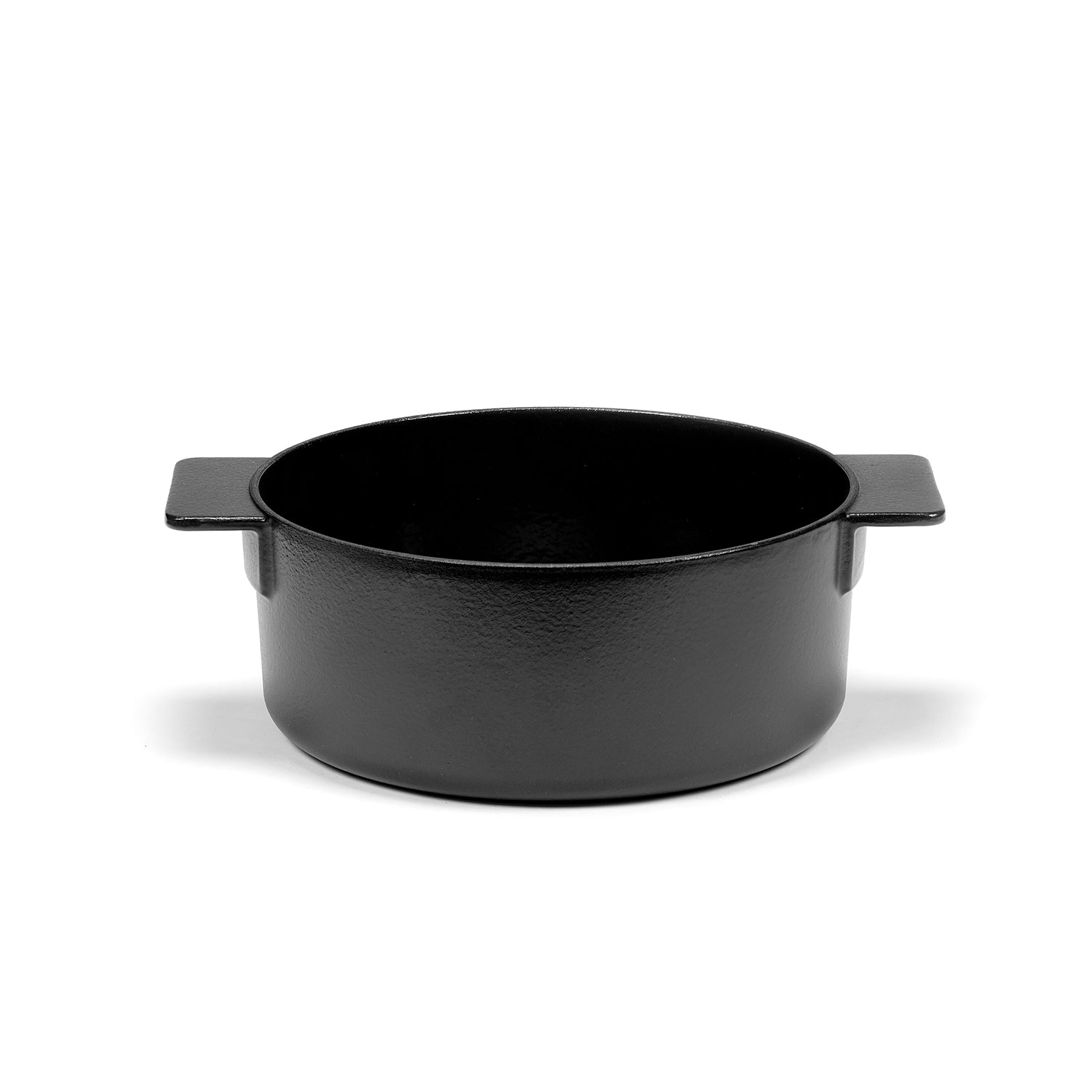 Cast Iron Pot, 2-in-1 Cast Iron Stew Pan, 4.6 L, incl. 3.2 L Cast