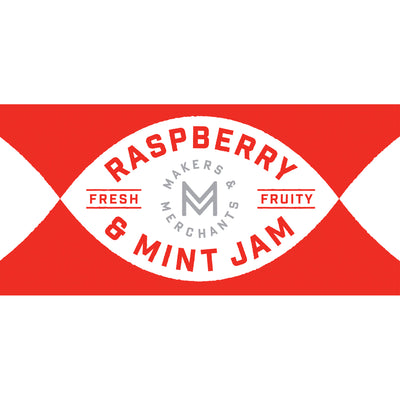 a picture of  Pick Your Own Raspberry & Mint Jam on makers and merchants website